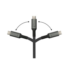 Good Connections Câble de charge et de données USB 2.0 (240 W), prise USB-C? sur prise USB-C?, anthracite, 2 m