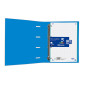 Oxford, Classeur 4 anneaux A4+, couverture extra rigide avec élastique, recharge quadrillée 5 x 5. Couleur turquoise Oxford, Classeur 4 anneaux A4+, couverture extra rigide avec élastique, recharge quadrillée 5 x 5. Couleur turquoise