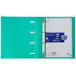 Oxford, Classeur 4 anneaux A4+ avec recharge et caoutchouc, couverture rigide, 80 feuilles, quadrillage 5 x 5, couleur menthe gl Oxford, Classeur 4 anneaux A4+ avec recharge et caoutchouc, couverture rigide, 80 feuilles, quadrillage 5 x 5, couleur menthe gl