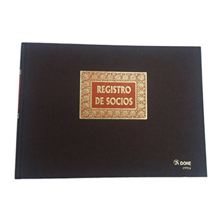 Registre d'enregistrement des membres DOHE 09914 Bordeaux A4 100 Volets