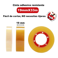 FIXO Caramel 75003300. Ruban adhésif transparent, 33 x 19 mm, grande résistance, facile à découper