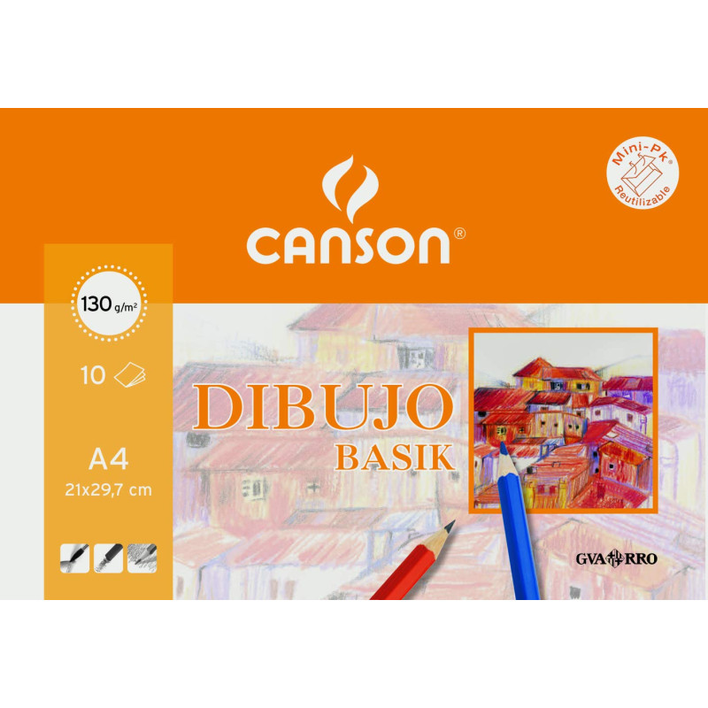 Canson 200406331 Petit paquet de 10 feuilles 130 g A4 Canson 200406331 Petit paquet de 10 feuilles 130 g A4