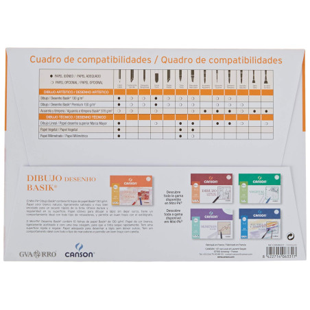 Canson 200406331 Petit paquet de 10 feuilles 130 g A4
