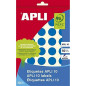 APLI 2743 - Étiquettes bleues Ø 19) 8 feuilles APLI 2743 - Étiquettes bleues Ø 19) 8 feuilles
