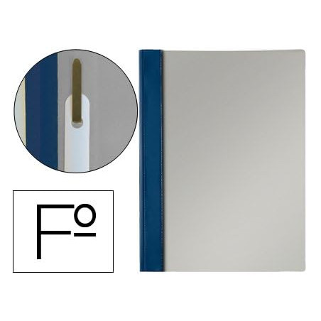 ESSELTE 13216 - Dossiers FASTENER PVC mecanismo metálico sin tarjetero (caja 50 ud.) 132/1 Folio color azul marino