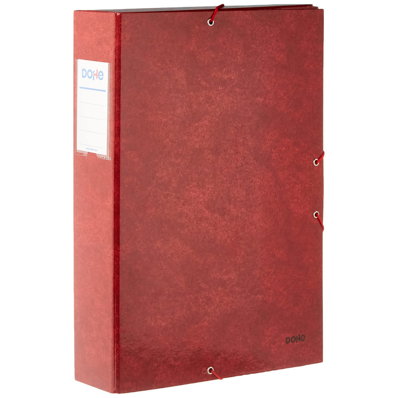 DOHE - Boîte de classement dos 7 cm rouge
