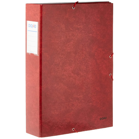 DOHE - Boîte de classement dos 7 cm rouge