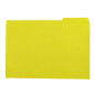 Ybarra 400018732 Boîte de 50 Sous dossiers languette droit Jaune