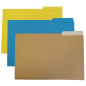 Ybarra 400018732 Boîte de 50 Sous dossiers languette droit Jaune