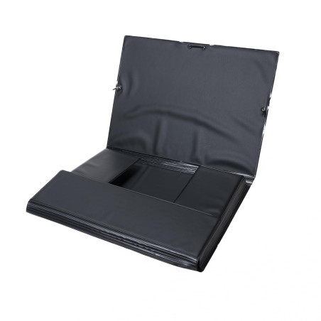 Grafoplas 1220010-Chemise Cartable élastique traditionnel Noir