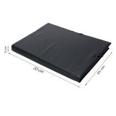 Grafoplas 1220010-Chemise Cartable élastique traditionnel Noir