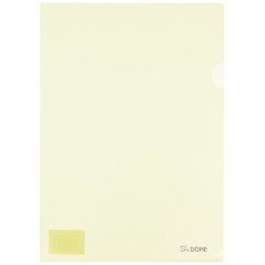 DOHE - Chemise encoche PP A4 Jaune
