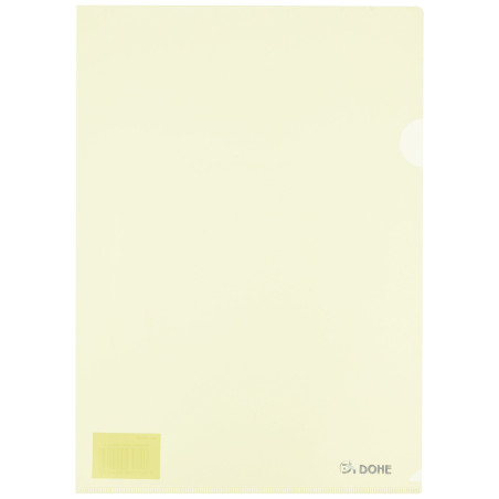 DOHE - Chemise encoche PP A4 Jaune