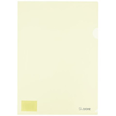 DOHE - Chemise encoche PP A4 Jaune