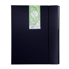 Grafoplás 39405010 Classeur avec 50 pochettes Système in & out Noir Format A4