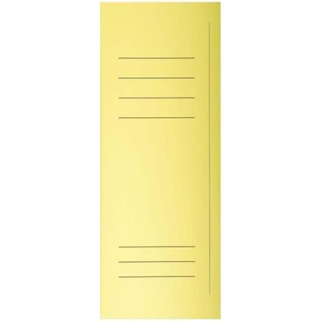 EXACOMPTA Paquet de 50 chemises 3 rabats avec cadre d'indexage SUPER 250, coloris jaune