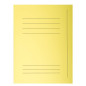 EXACOMPTA Paquet de 50 chemises 3 rabats avec cadre d'indexage SUPER 250, coloris jaune EXACOMPTA Paquet de 50 chemises 3 rabats avec cadre d'indexage SUPER 250, coloris jaune