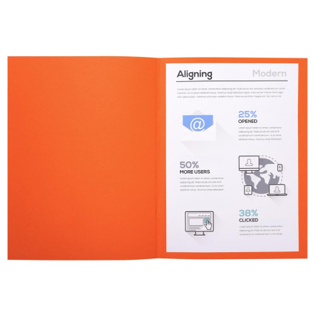 Exacompta - Réf. 410007E - Paquet de 100 chemises rigides Forever® 220 g/m2 - chemises 100% recyclées et certifiées Ange Bleu - 
