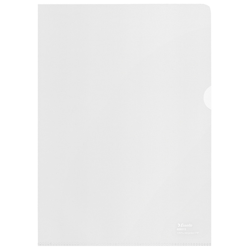 Esselte Recycle Chemise A4, PP Gaufré Extra Robuste, 100 Microns, Chemises en Plastique, Paquet de 20, 628213 Esselte Recycle Chemise A4, PP Gaufré Extra Robuste, 100 Microns, Chemises en Plastique, Paquet de 20, 628213