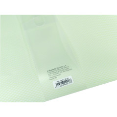 Grafoplás Sac à fermeture éclair EVA Soft A4 | Mint Pastel | Toucher doux | Zipper Bag fabriqué en caoutchouc EVA transparent |