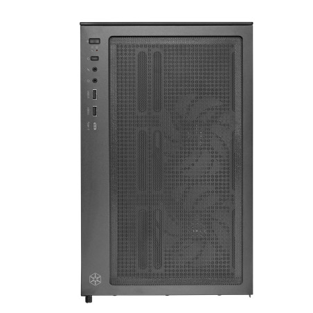 SilverStone Technology SST-LD04-B-ARGB - Série Lucid Châssis Micro-ATX panoramique avec Champ de Vision spectaculaire de 270°, L