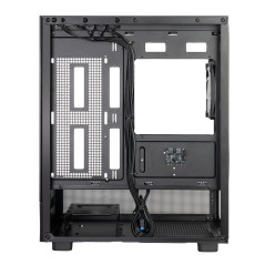 SilverStone Technology SST-LD04-B-ARGB - Série Lucid Châssis Micro-ATX panoramique avec Champ de Vision spectaculaire de 270°, L