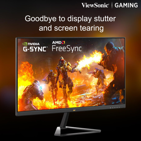 ViewSonic VX2779A-HD-PRO Écran Gaming 27 Pouces, FHD Moniteur de Jeu 1080p, 240 Hz, 1ms MPRT, AMD FreeSync, HDR10, HDMI, DP
