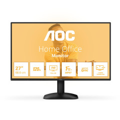 AOC 27B31H - Moniteur Full HD 27 Pouces, 120 Hz, synchronisation d'image adaptative (1920x1080, 1x D-Sub, 1x HDMI 1.4) Noir