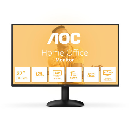 AOC 27B31H - Moniteur Full HD 27 Pouces, 120 Hz, synchronisation d'image adaptative (1920x1080, 1x D-Sub, 1x HDMI 1.4) Noir
