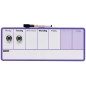 Nobo - Mini Tableau Agenda Semainier Magnétique, Effaçable à Sec, Mural, Porte-Marqueur Intégré, Marqueurs & Aimants Inclus, 360 Nobo - Mini Tableau Agenda Semainier Magnétique, Effaçable à Sec, Mural, Porte-Marqueur Intégré, Marqueurs & Aimants Inclus, 360