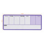 Nobo - Mini Tableau Agenda Semainier Magnétique, Effaçable à Sec, Mural, Porte-Marqueur Intégré, Marqueurs & Aimants Inclus, 360 Nobo - Mini Tableau Agenda Semainier Magnétique, Effaçable à Sec, Mural, Porte-Marqueur Intégré, Marqueurs & Aimants Inclus, 360