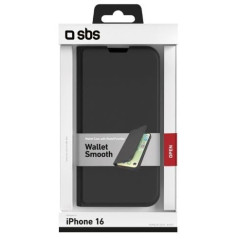 Coque SBS Wallet pour iPhone 16 Pro Noir