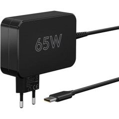goobay 65W Chargeur USB C Ordinateur Portable avec 1,8 m Câble de Charge Power Delivery 65W USB C Alimentation - avec câble et P