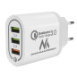Chargeur Secteur USB Universel QC 3.0 3xUSB Maclean MCE479 Blanc Chargeur Secteur USB Universel QC 3.0 3xUSB Maclean MCE479 Blanc