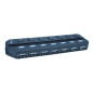 MediaRange Répartiteur USB 2.0 1:7 avec interrupteurs séparés, Alimentation Bus Noir MediaRange Répartiteur USB 2.0 1:7 avec interrupteurs séparés, Alimentation Bus Noir