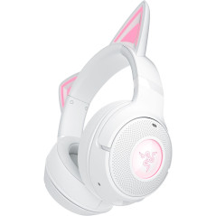 Razer Kraken Kitty V2 BT - Casque sans Fil Bluetooth RGB avec Kitty Ears pour Le Jeu et Le Streaming (325g, Haut-parleurs Trifor