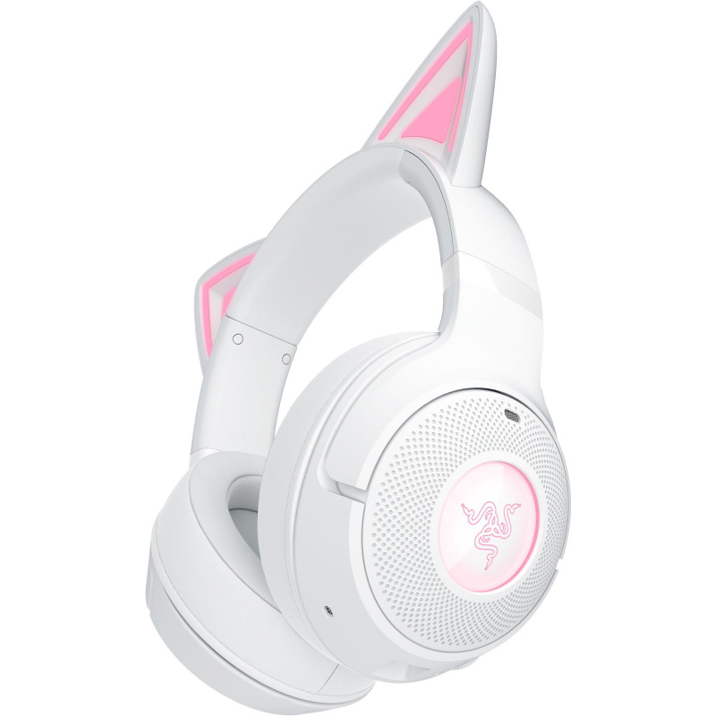 Razer Kraken Kitty V2 BT - Casque sans Fil Bluetooth RGB avec Kitty Ears pour Le Jeu et Le Streaming (325g, Haut-parleurs Trifor Razer Kraken Kitty V2 BT - Casque sans Fil Bluetooth RGB avec Kitty Ears pour Le Jeu et Le Streaming (325g, Haut-parleurs Trifor