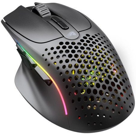 GLORIOUS Gaming Model I 2 Wireless Souris de Jeu sans Fil - Hybride 2,4 GHz et Bluetooth, 75 g Super légère, 9 Boutons (2 échang