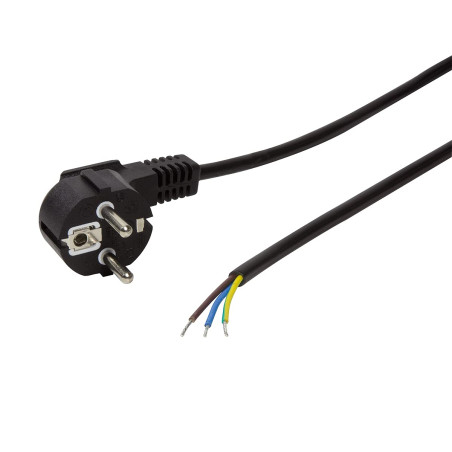 LogiLink Câble d'alimentation Schuko - Noir