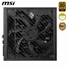 MSI MPG A1250GS PCIE5 Bloc d'alimentation Prise EU, 1250W, Certifié 80 Plus Gold, ATX 3.1, Compatible PCIe 5.1, Deux câbles 12V-