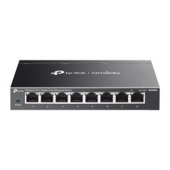 TP-Link Omada Switch Ethernet 8 Ports RJ45 Métal Gigabit (10/100/1000), Switch RJ45 Manageable, positionnement Bureau ou Mur, ré