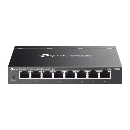 TP-Link Omada Switch Ethernet 8 Ports RJ45 Métal Gigabit (10/100/1000), Switch RJ45 Manageable, positionnement Bureau ou Mur, ré