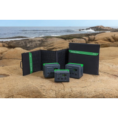 APC by Schneider Eletric OffGrid Panneau Solaire Portable 100 W, générateur Solaire PSP100, Panneau Solaire intégré et Valise de