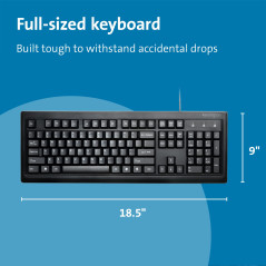 Kensington Valuekeyboard Black Clavier USB