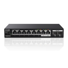 Tenda Switch 2.5 Gigabit, Switch Ethernet 2.5Gbps, 8 Ports RJ45 2.5G, 2 Ports SFP+ 10G (VLAN, Agrégation Statique, Non Manageabl