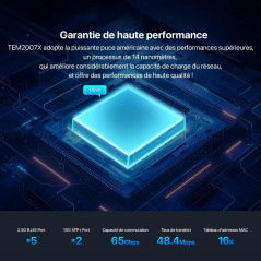 Tenda Switch 2,5 Gigabit, commutateur Ethernet 5 Ports 2,5G, 2 Ports SFP+ 10 Gbit/s, commutateur LAN Ethernet 2,5 Gigabit Non gé