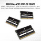 CORSAIR Vengeance SODIMM DDR5 RAM 24Go (1x24Go) 5600MHz CL48-48-48-90 1.1V Intel XMP 3.0 Mémoire des Ordinateurs Portables – Noi CORSAIR Vengeance SODIMM DDR5 RAM 24Go (1x24Go) 5600MHz CL48-48-48-90 1.1V Intel XMP 3.0 Mémoire des Ordinateurs Portables – Noi