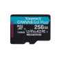 Kingston Canvas Go Plus microSDXC Memory Card Gen4 200MB/s A2 U3 V30 256GB Single Pack w/o ADP Card only-SDCG4/256GBSP Kingston Canvas Go Plus microSDXC Memory Card Gen4 200MB/s A2 U3 V30 256GB Single Pack w/o ADP Card only-SDCG4/256GBSP