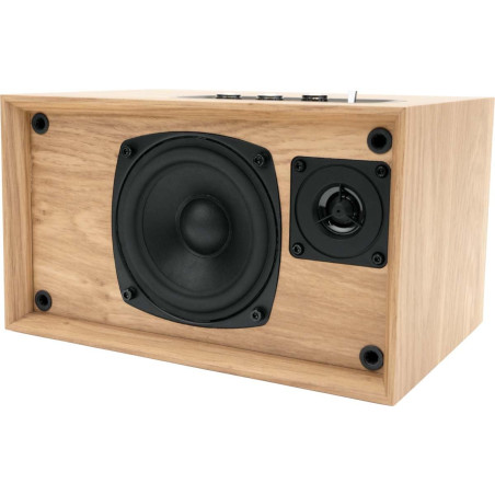 THOMSON Enceinte résidentielle en Bois Cosy, BT 5.3, 50 Watts, entrée 3.5mm