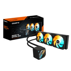 GIGABYTE Gaming 360 Refroidisseur Liquide pour CPU - 3x120 mm Ventilateurs ARGB, Mécanisme d'emboîtement Coulissant, Daisy-Chain